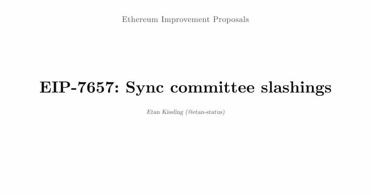 EIP-7657: Sync committee slashings